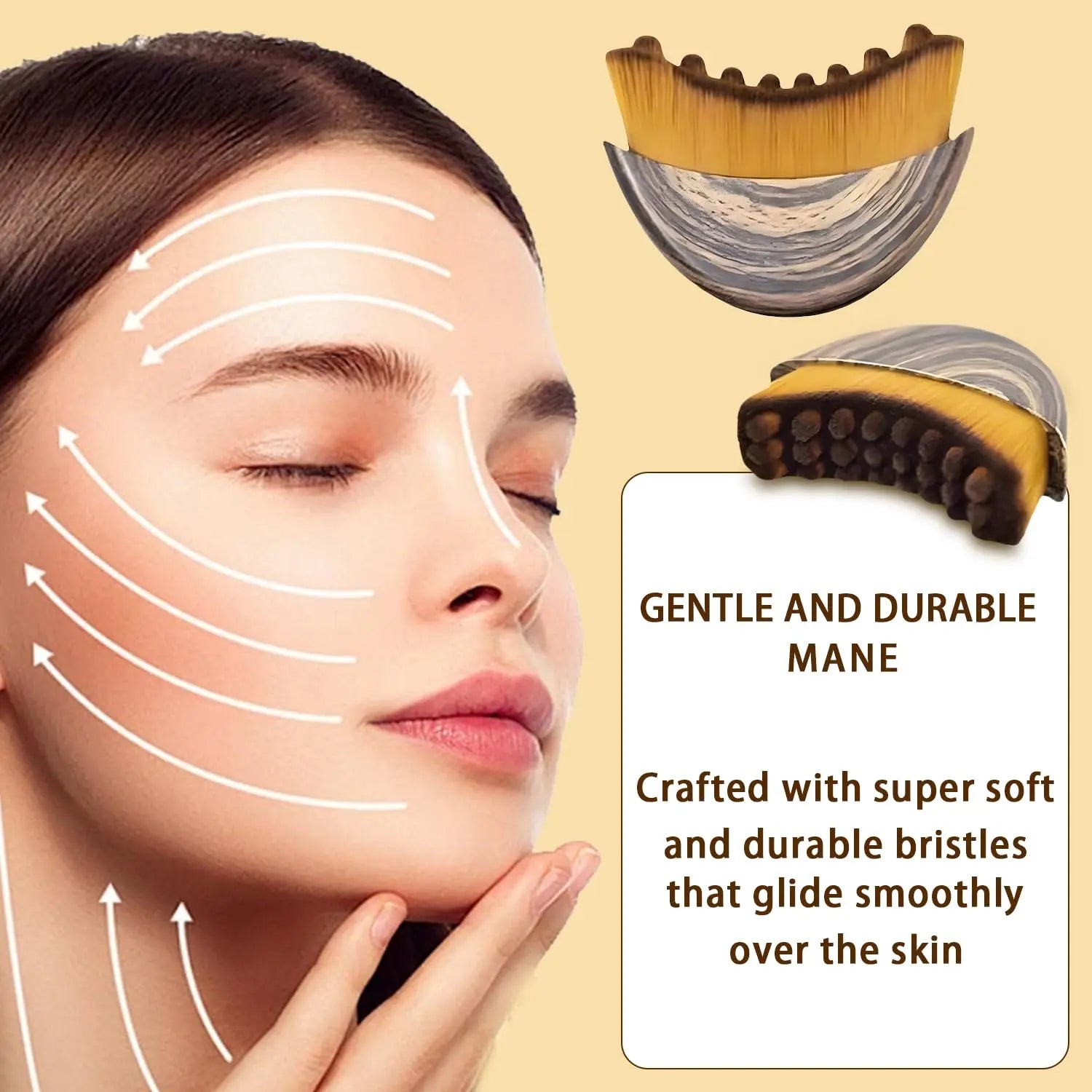 New Lymphatic Contour Face Brush Lymphatic Drainage Massager 