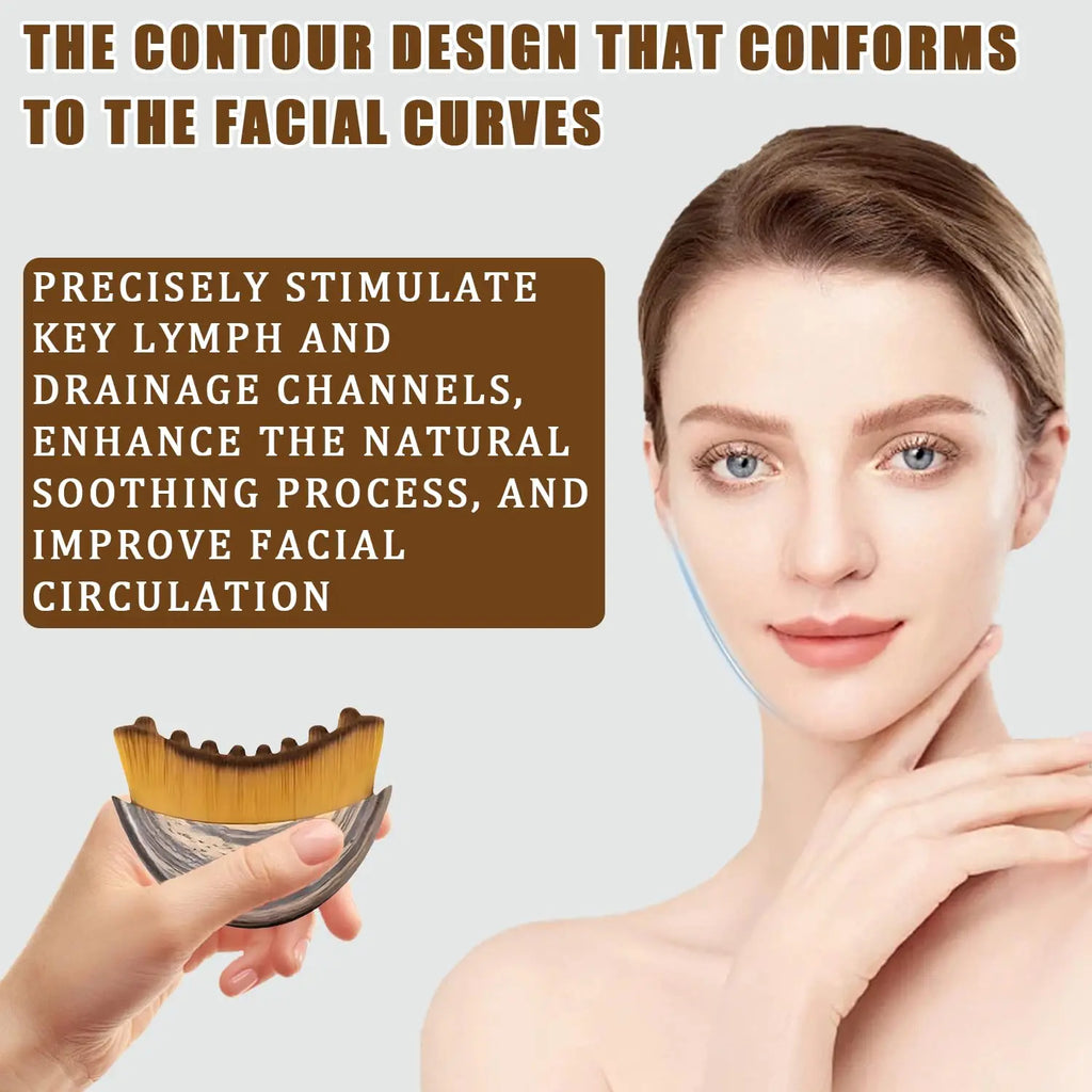 New Lymphatic Contour Face Brush Lymphatic Drainage Massager 