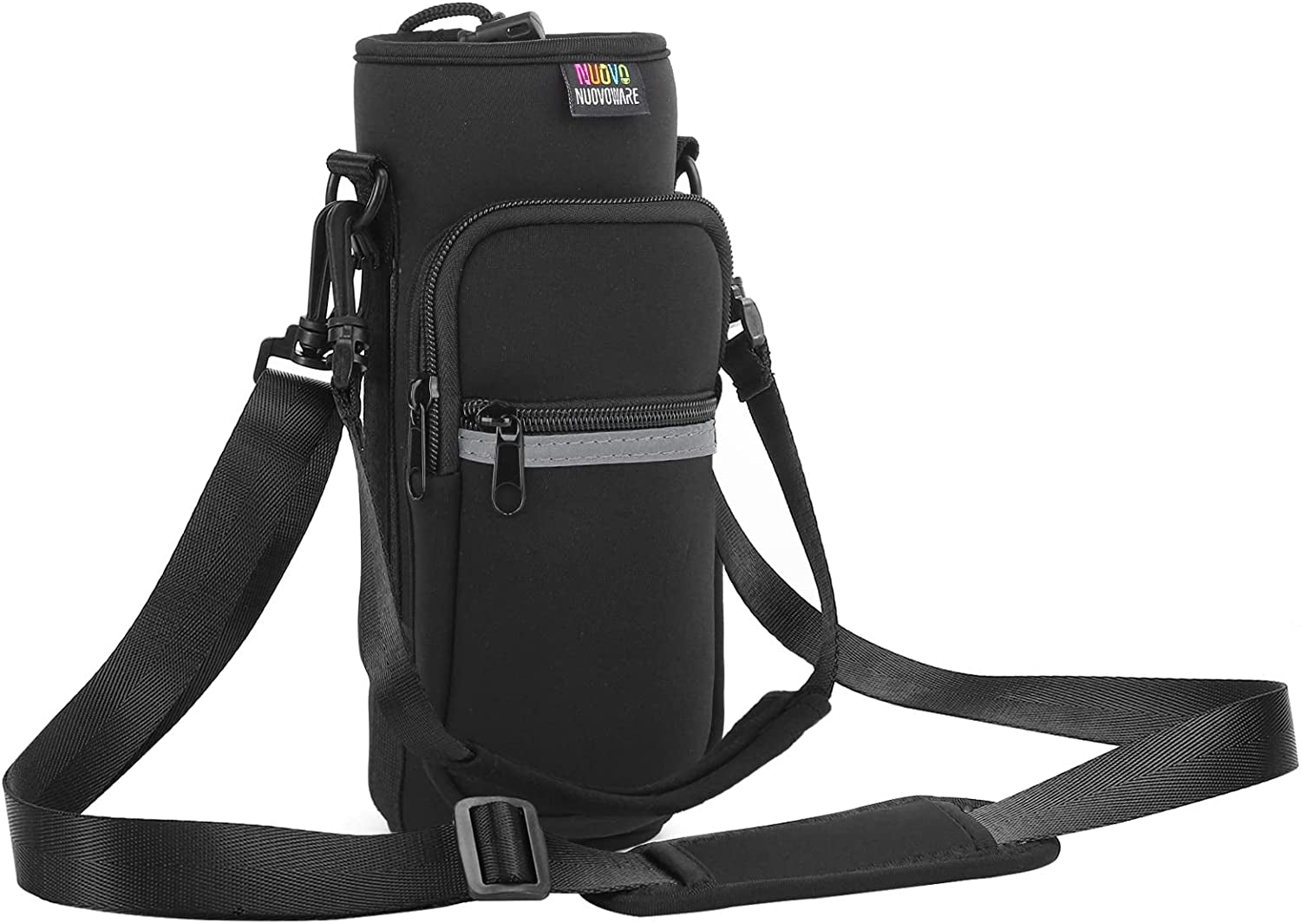  Portable Insulated Water Bottle Sling Holder Bag 500Ml/750Ml/1000Ml with Adjustable Shoulder Strap 