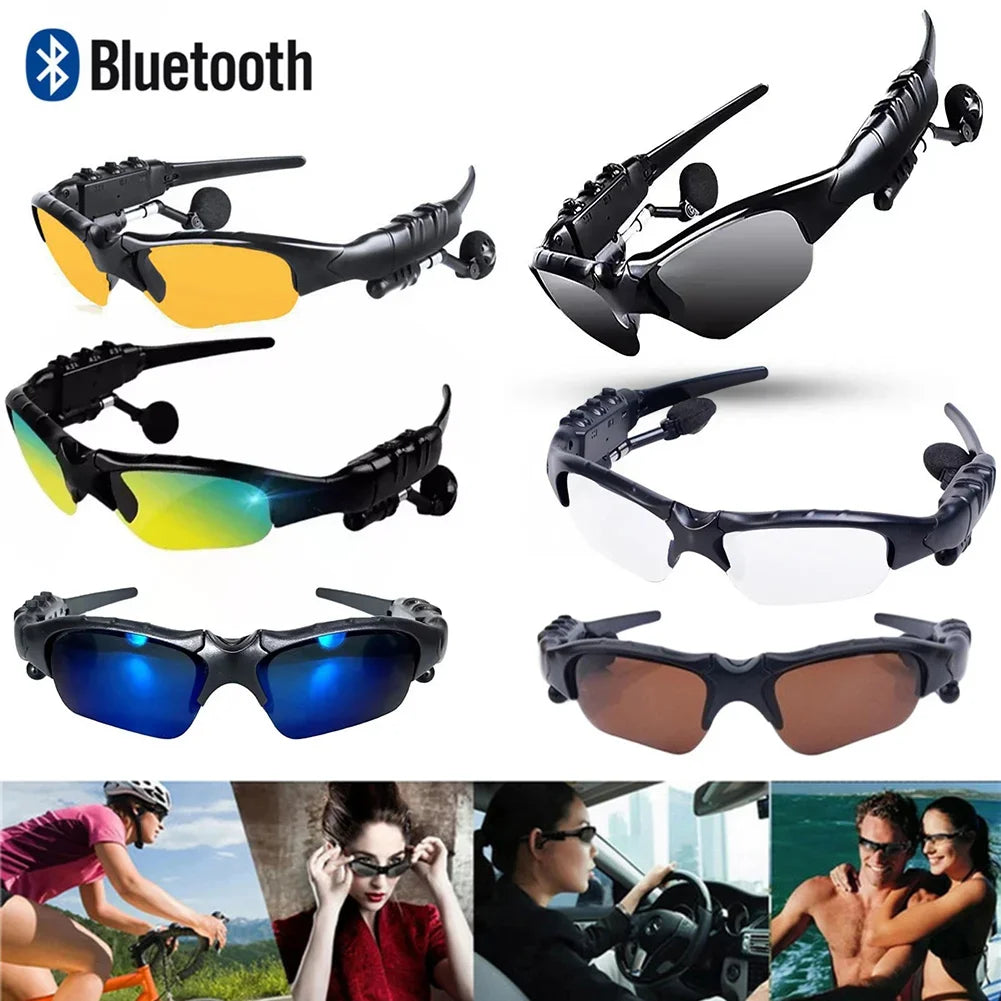 Wireless 5.0 Bluetooth Audio Sun Glasses Cycling Surround Sound Headphones Listen to Music Call Motocross Polarized Sunglasses