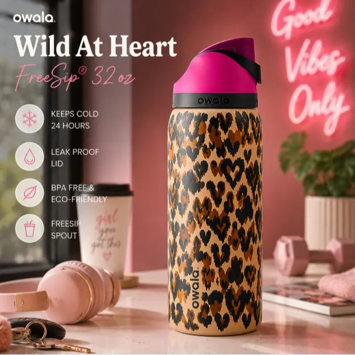 Owala Freesip Water Bottle Collection – Cowgirl Core, Weekender,Off the Hook, Wild at Heart, & Vintage Surf