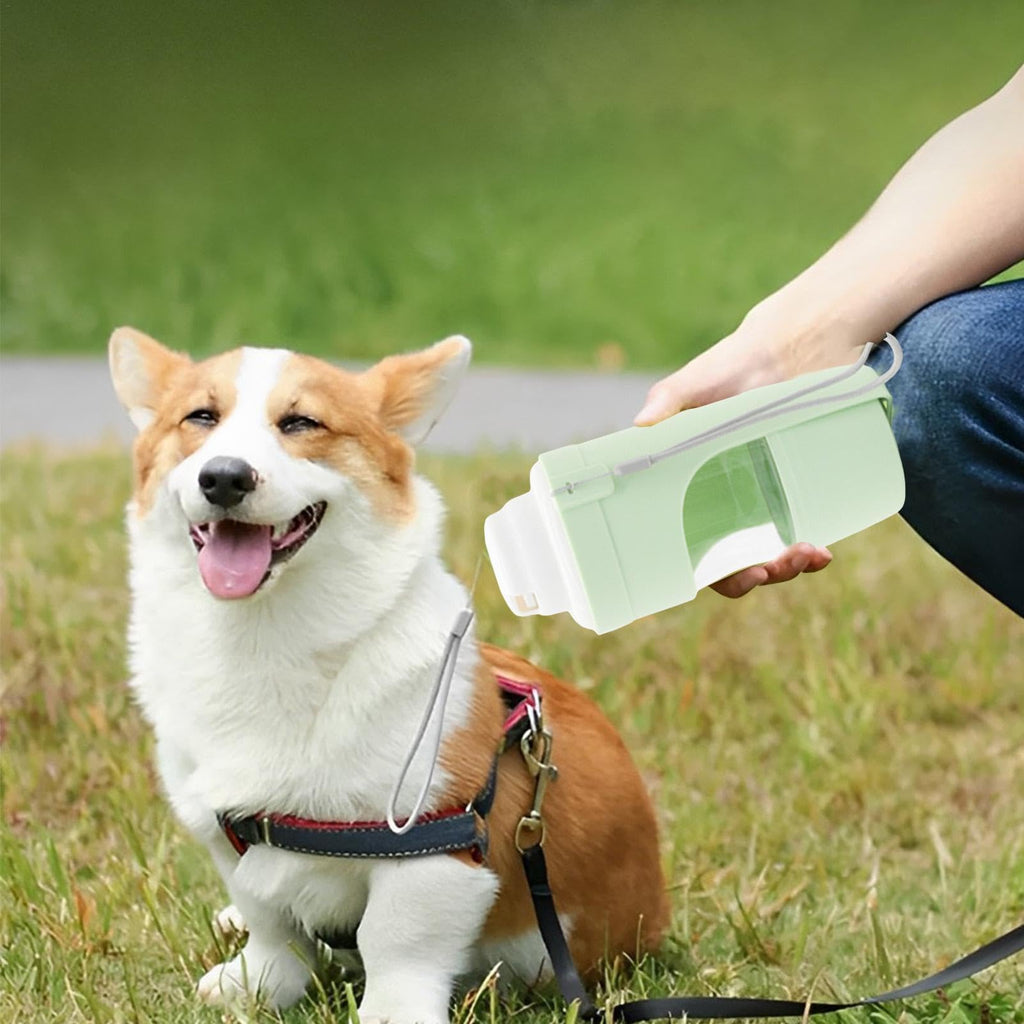 Portable 2-in-1 Travel Dog Water Bottle & Feeder - Perfect for Outdoor Adventures!