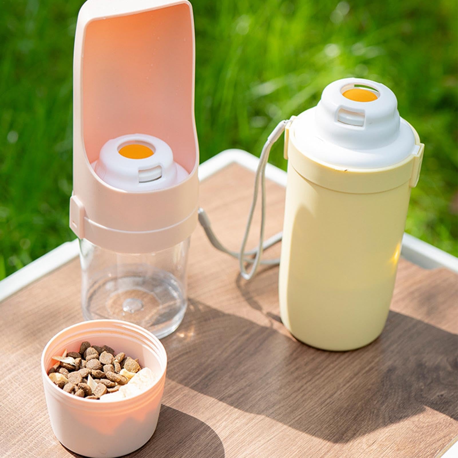 Portable 2-in-1 Travel Dog Water Bottle & Feeder - Perfect for Outdoor Adventures!
