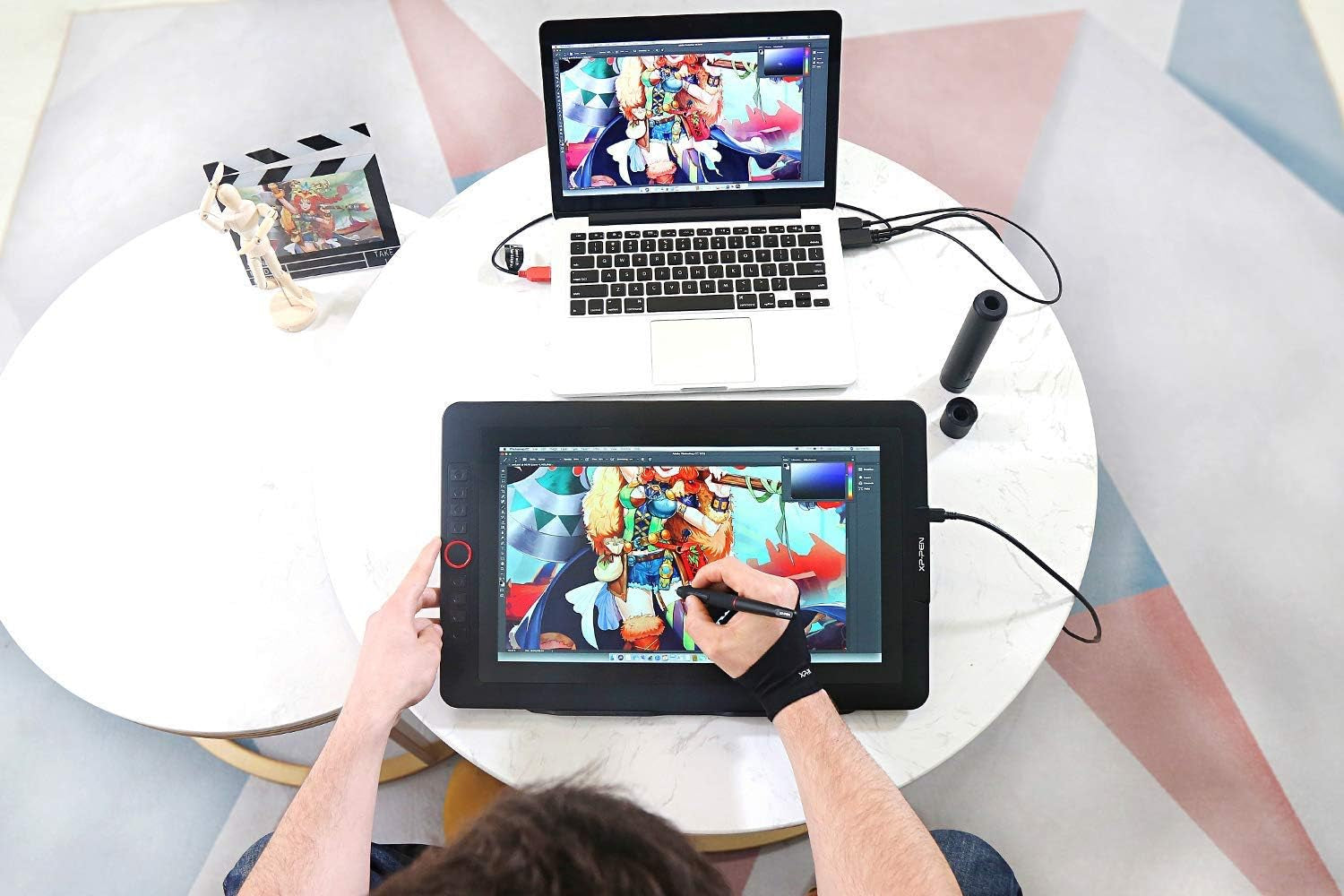 15.6" Drawing Tablet with Screen Xppen Artist 15.6 Pro Tilt Support Graphics 