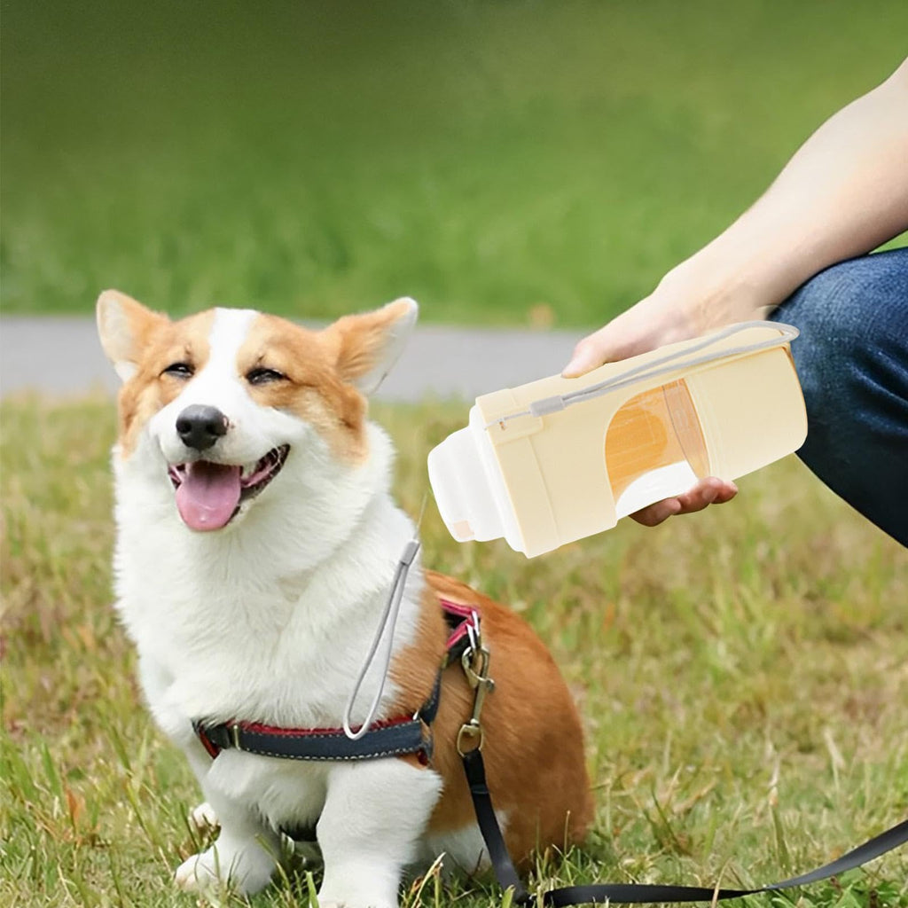 Portable 2-in-1 Travel Dog Water Bottle & Feeder - Perfect for Outdoor Adventures!