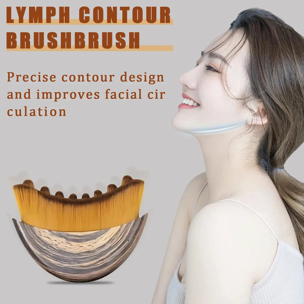 New Lymphatic Contour Face Brush Lymphatic Drainage Massager 