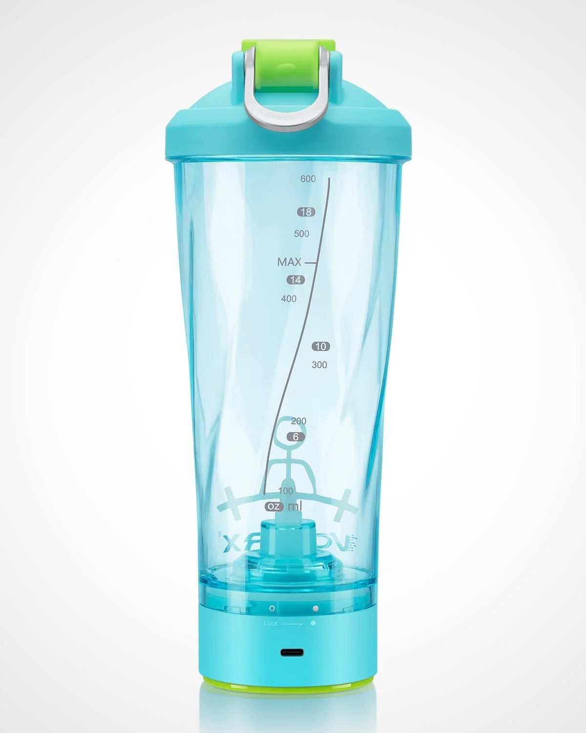 Electric Shaker Bottle – Vortexboost Portable USB‑C Rechargeable Mixer for Protein & Meal Replacement Shakes. 