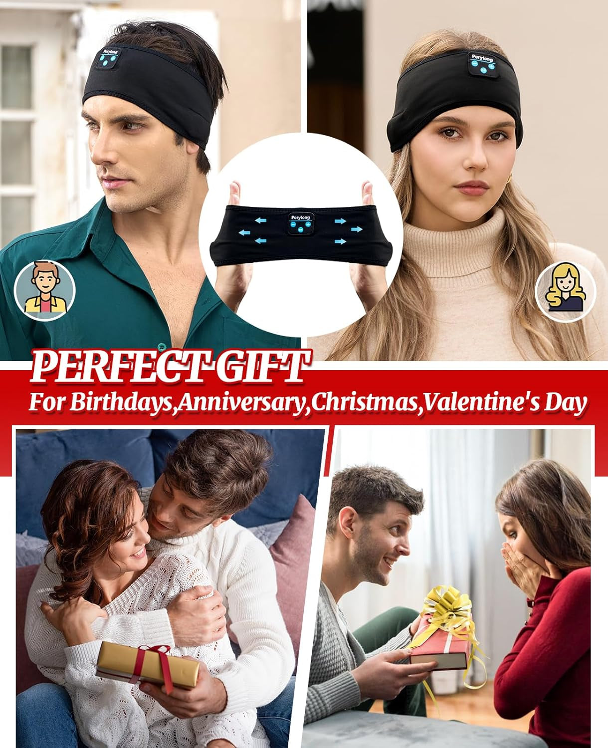 Sleep Headphones Bluetooth Wireless Sports Headband