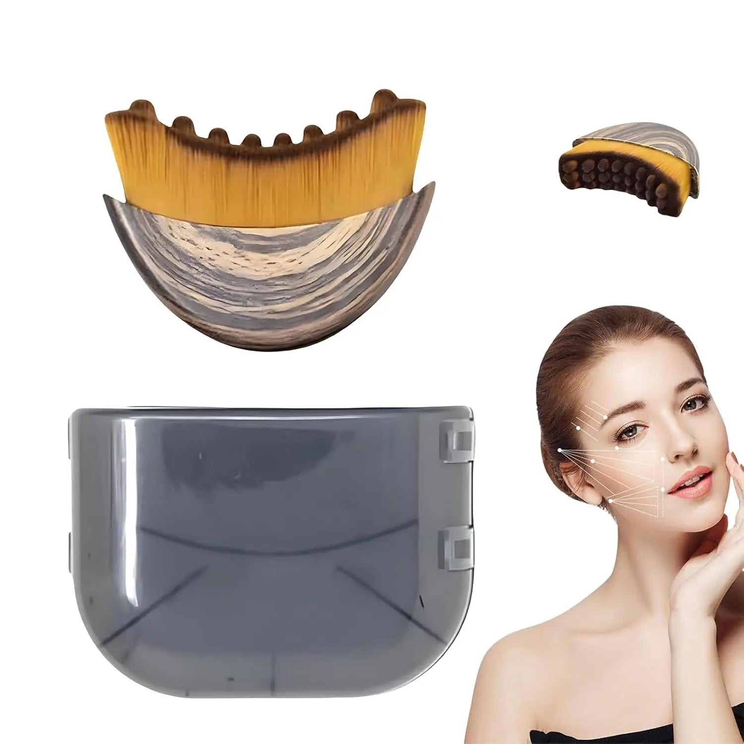 New Lymphatic Contour Face Brush Lymphatic Drainage Massager 