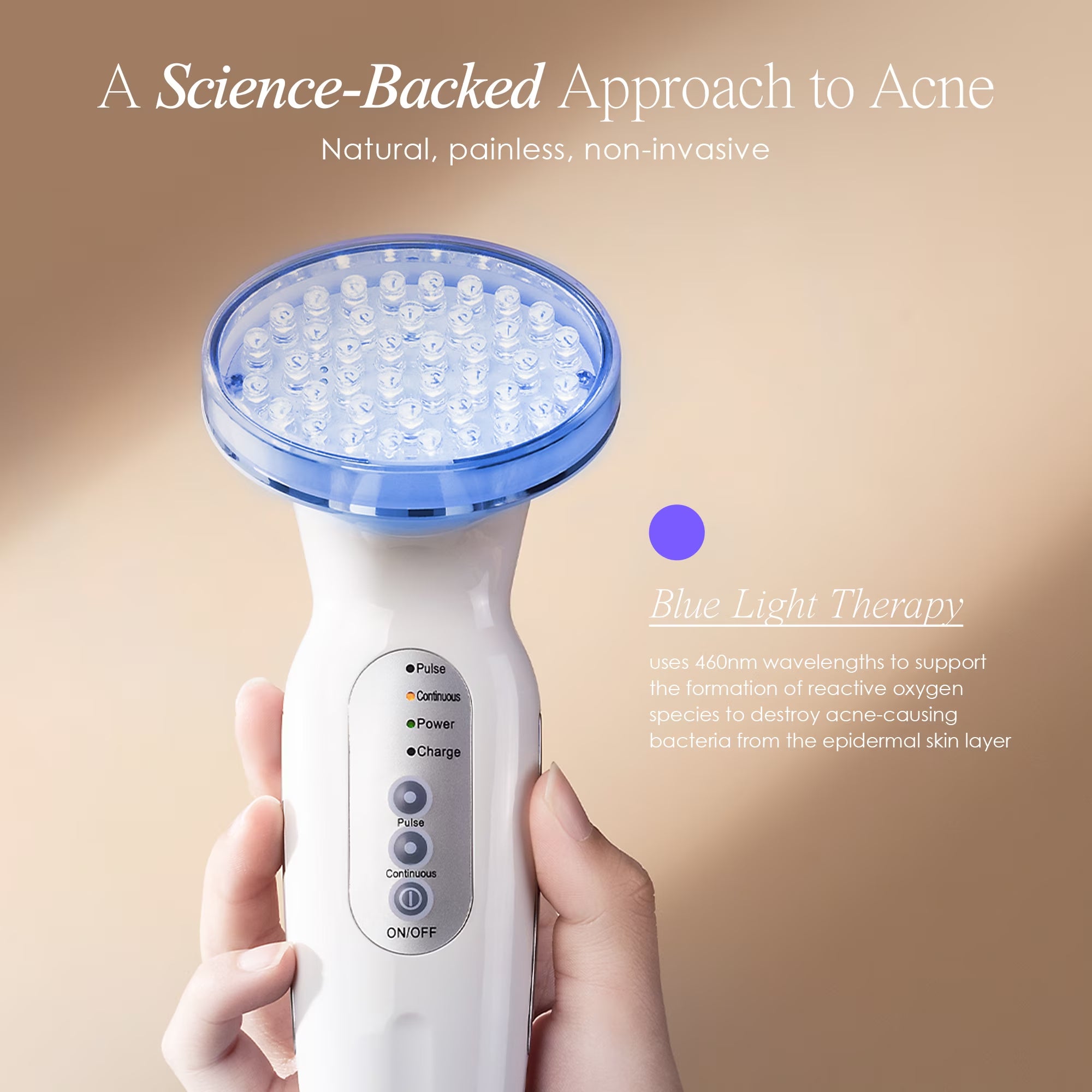 Blue Light Therapy for Acne |Facial Light Therapy Devices for Acne | Anti-Acne Skincare | Reduce Dark Spots & Scars |Remove Blemishes