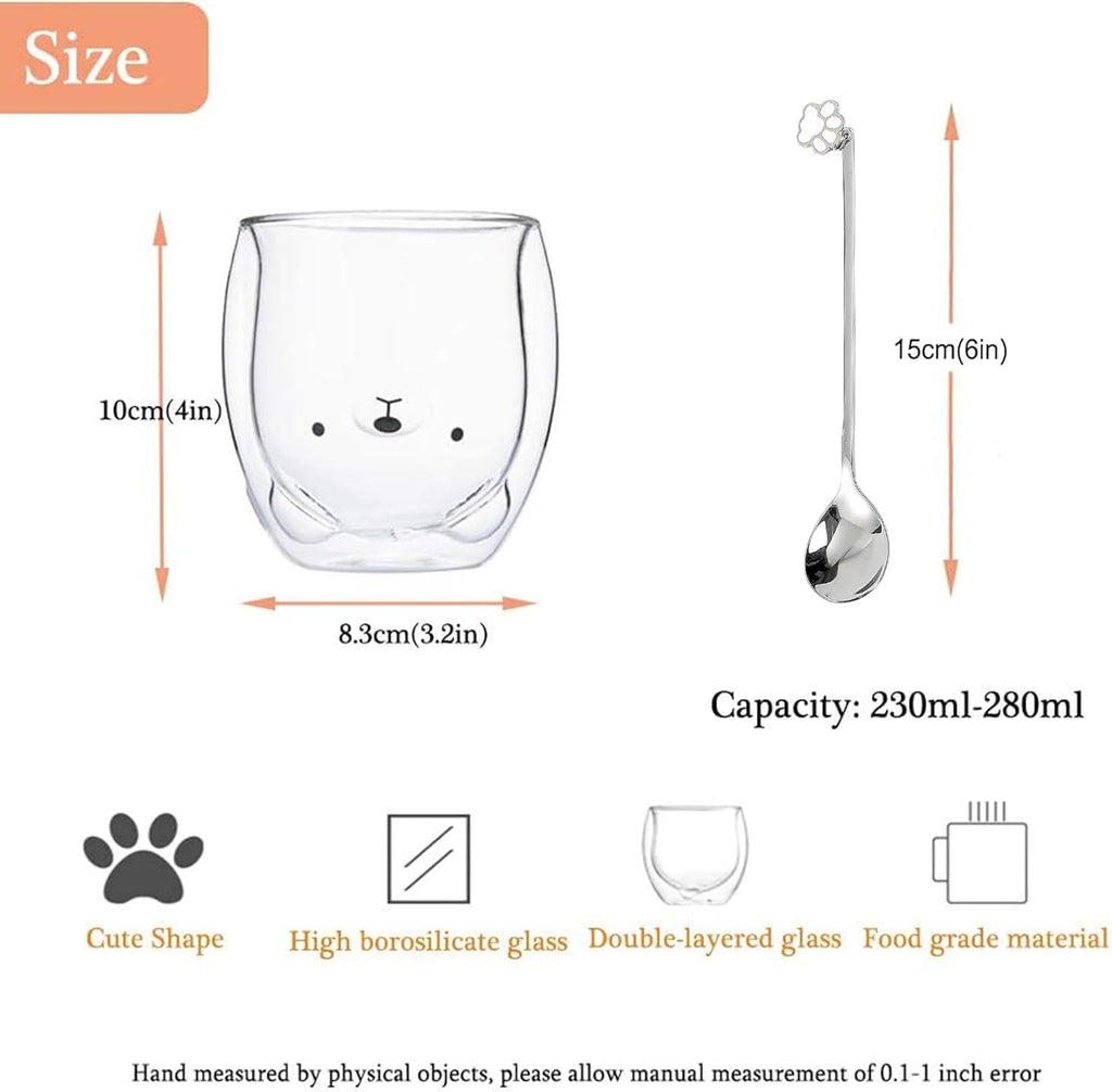 Bear Cute  Cup Funny Novelty Gift for Women Her Friends Office Birthday Christmas