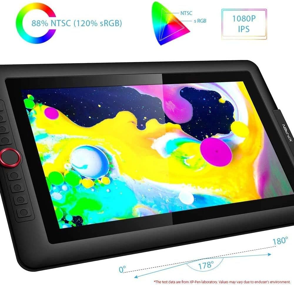 15.6" Drawing Tablet with Screen Xppen Artist 15.6 Pro Tilt Support Graphics 