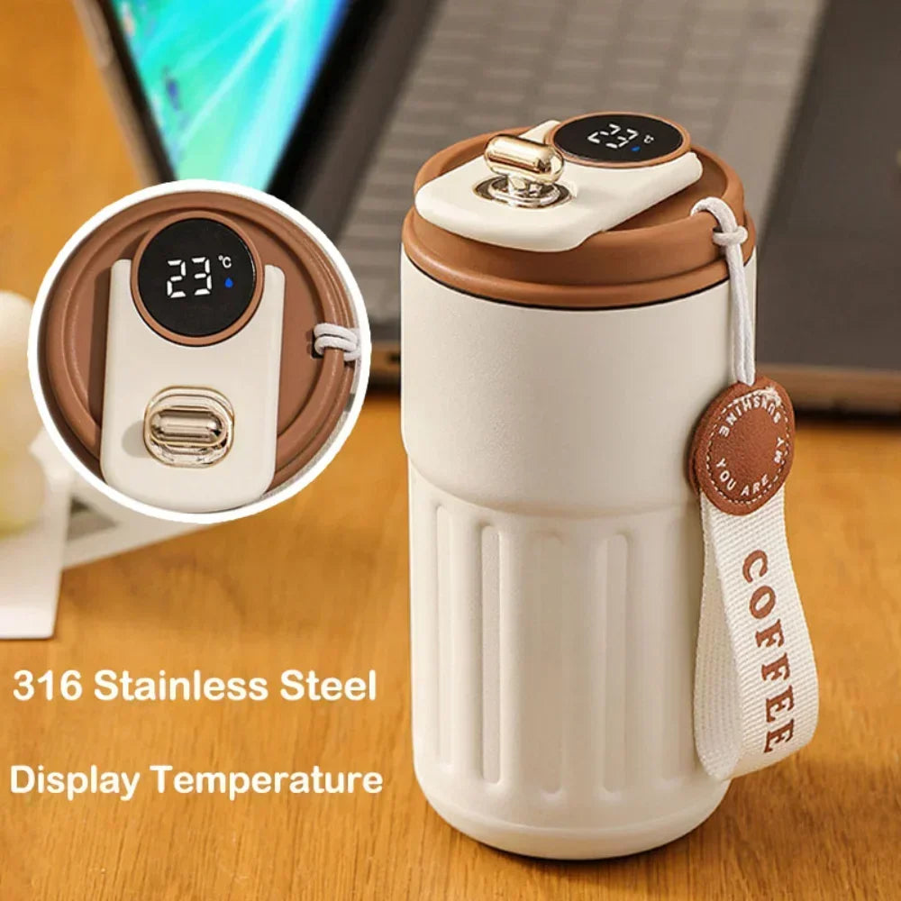 Termos Display Tumbler Steel Water Bottle 