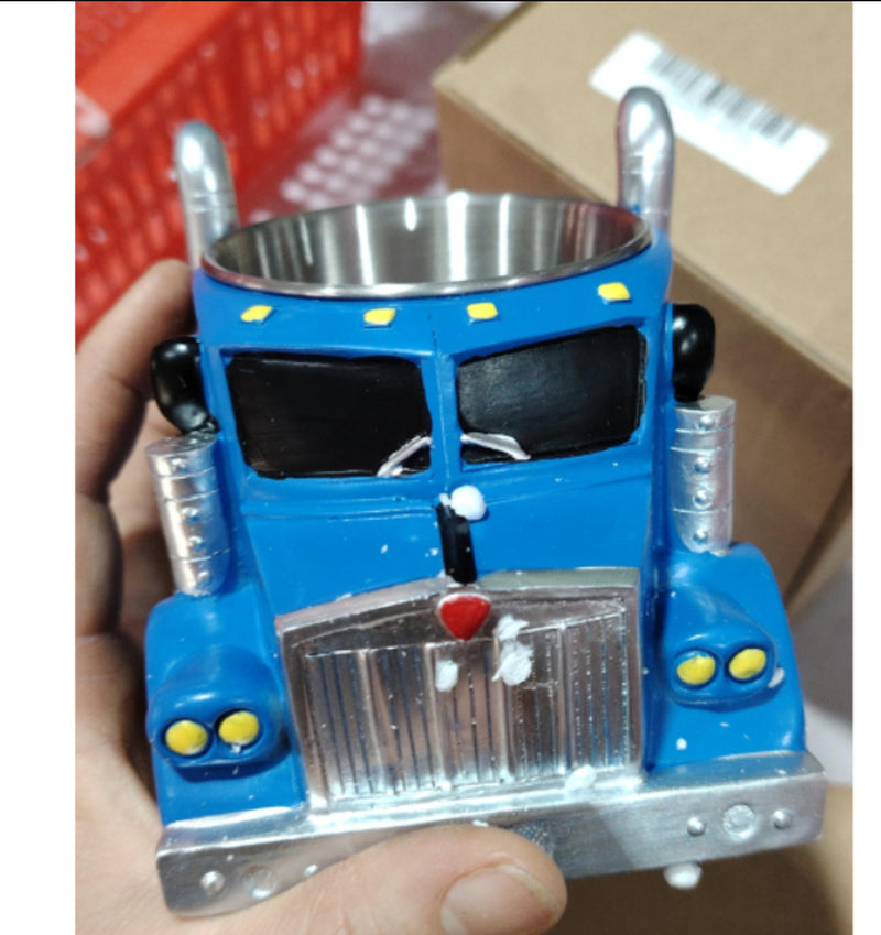 Durable Truck Coffee Mug Semi Truck Handcrafted Coffee Cup Semi-Trailer Shaped Semi-Truck Coffee Mugs for Family