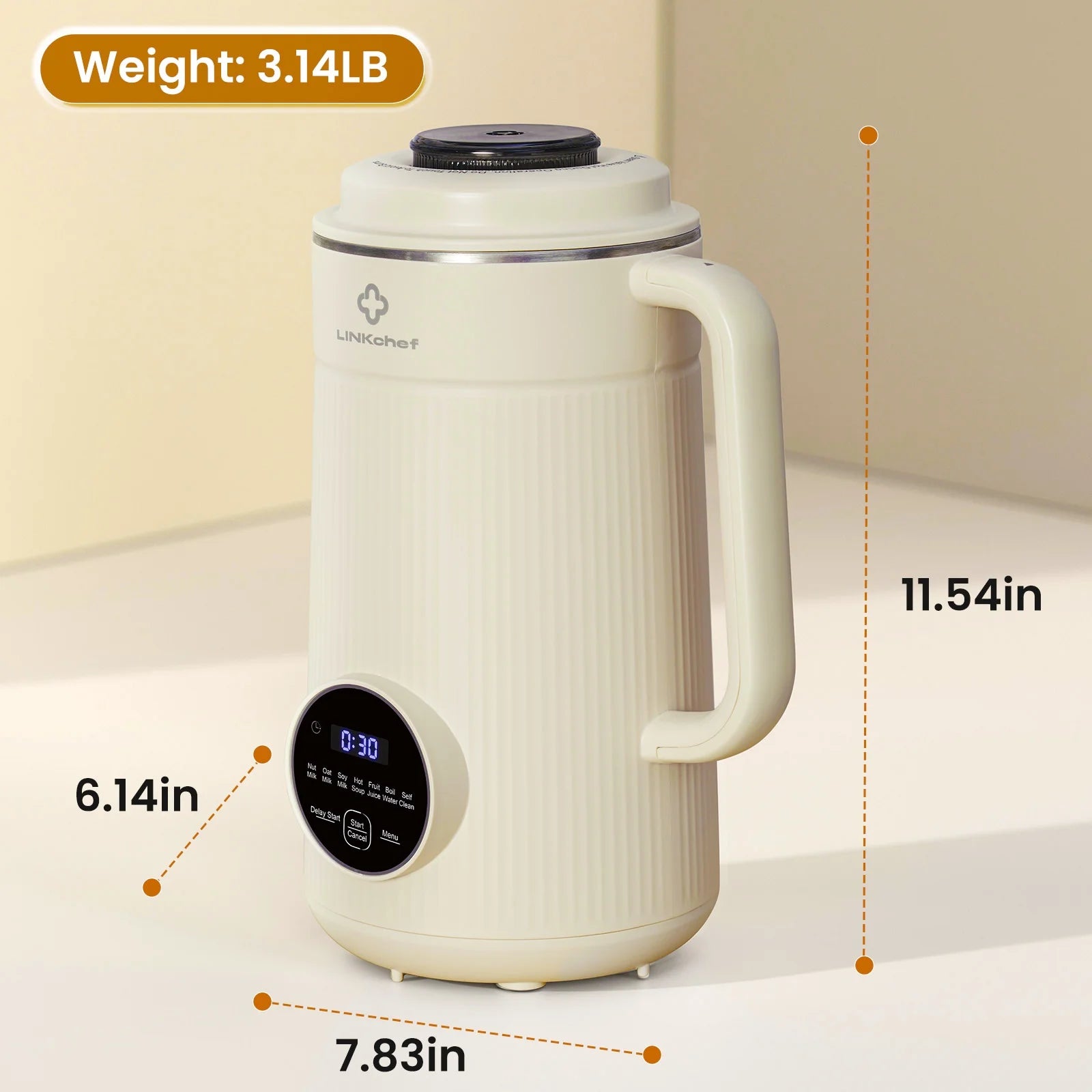 Nut Milk Maker 40 Oz Almond Oat Soy Milk Maker Blender with Self-Cleaning, Delay Start and Keep Warm