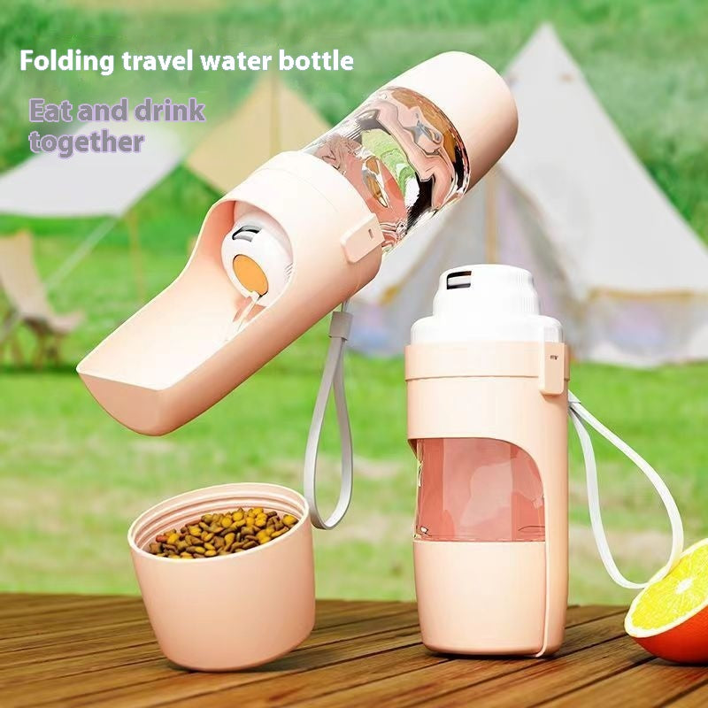 Portable 2-in-1 Travel Dog Water Bottle & Feeder - Perfect for Outdoor Adventures!