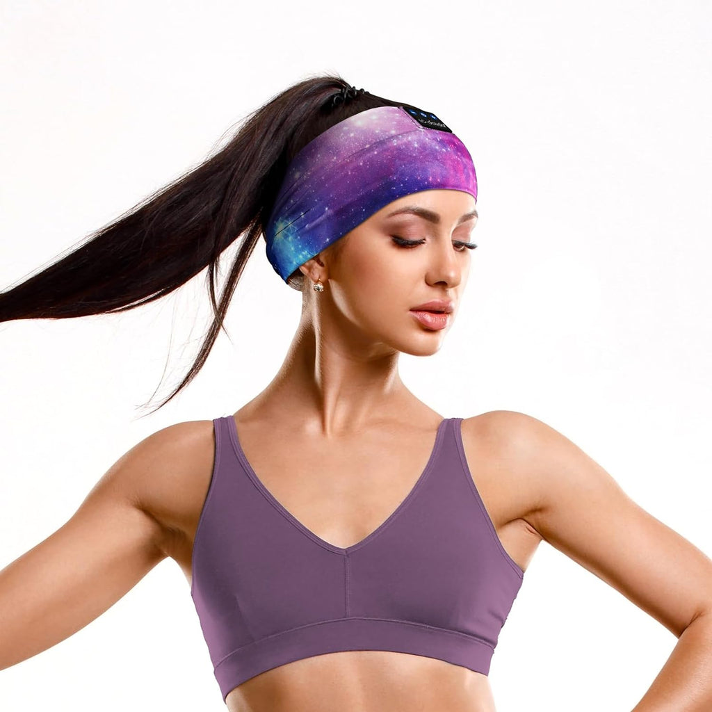  Bluetooth Headband Sleeping Wireless Headband Headphones with Thin HD Stereo Speakers Perfect for Side Sleepers, Sport, Yoga, Travel