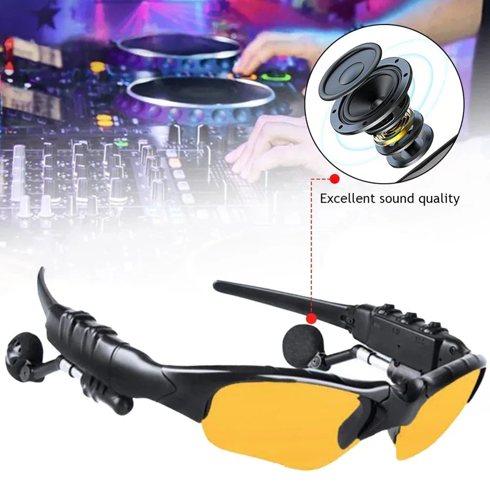 Wireless 5.0 Bluetooth Audio Sun Glasses Cycling Surround Sound Headphones Listen to Music Call Motocross Polarized Sunglasses