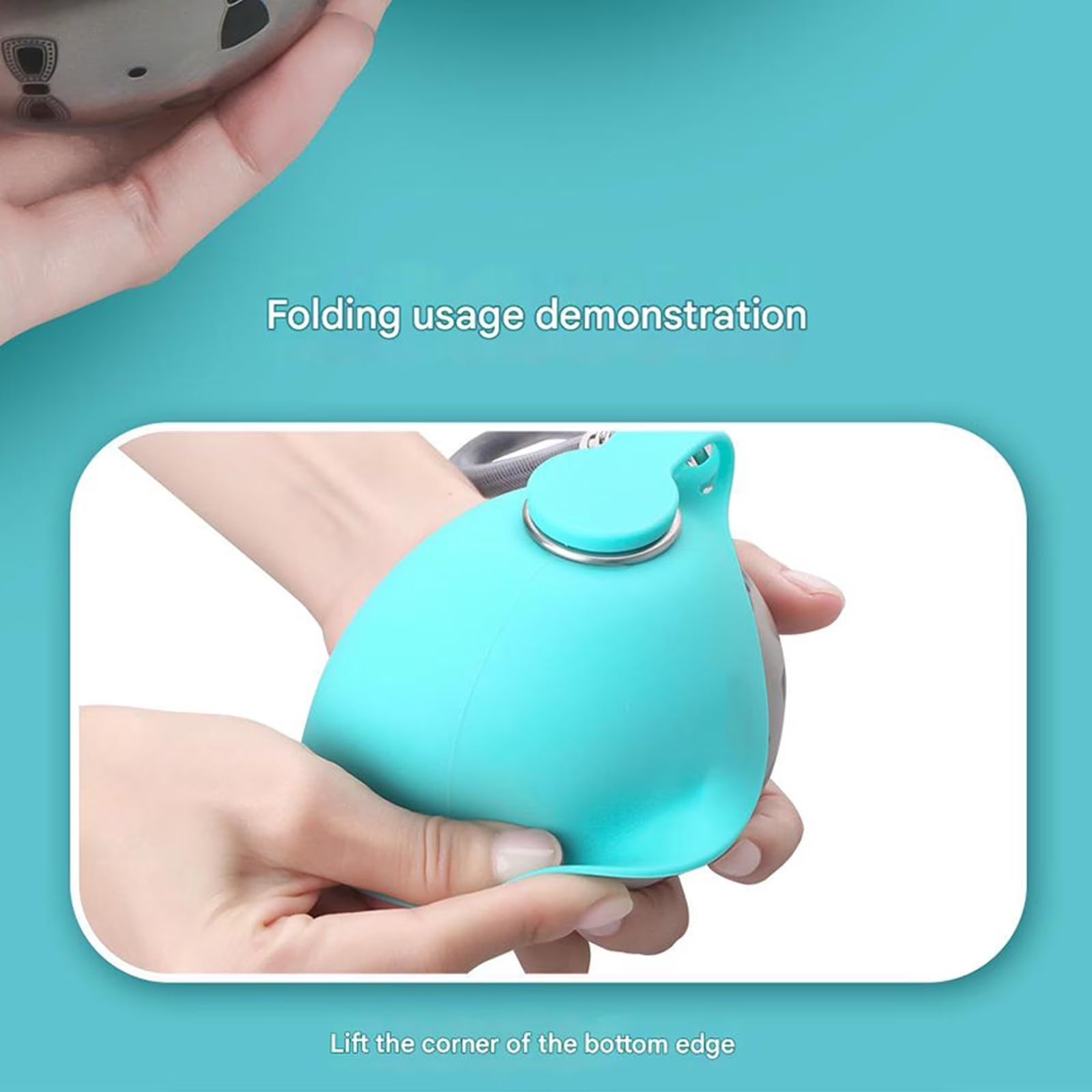2 in 1 Portable Dog Water Bottle for Small Dogs - Leak-Proof & Compact