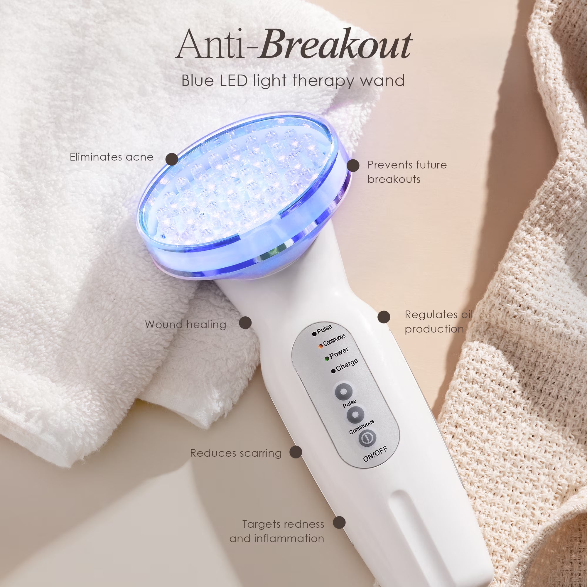 Blue Light Therapy for Acne |Facial Light Therapy Devices for Acne | Anti-Acne Skincare | Reduce Dark Spots & Scars |Remove Blemishes
