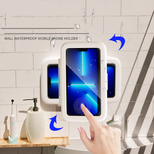 Shower Phone Box Bathroom Waterproof Phone Case Seal Protection Touch Screen Mobile Phone Holder for Kitchen Handsfree Gadget